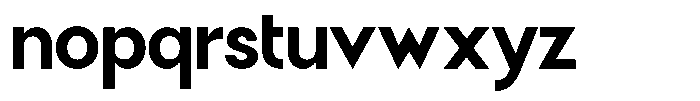 Malega Geometric Bold Font LOWERCASE