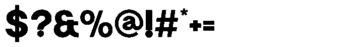 Malega Geometric Extra Bold Font OTHER CHARS