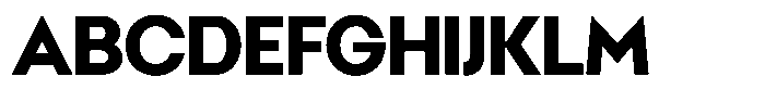 Malega Geometric Extra Bold Font UPPERCASE