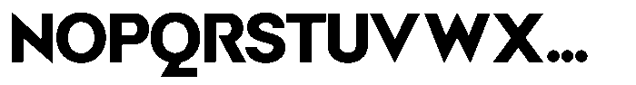Malega Geometric Extra Bold Font UPPERCASE