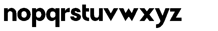Malega Geometric Extra Bold Font LOWERCASE