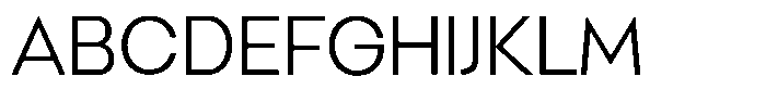 Malega Geometric Light Font UPPERCASE