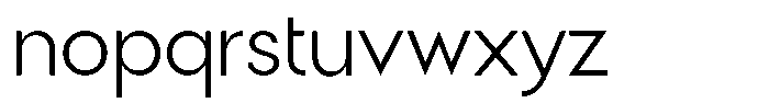 Malega Geometric Light Font LOWERCASE