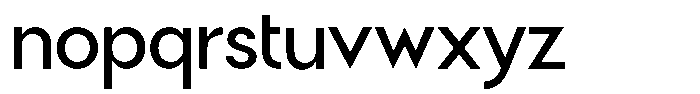 Malega Geometric Medium Font LOWERCASE