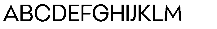 Malega Geometric Regular Font UPPERCASE