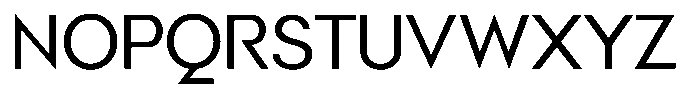 Malega Geometric Regular Font UPPERCASE