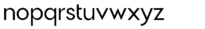 Malega Geometric Regular Font LOWERCASE