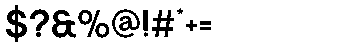 Malega Geometric Semi Bold Font OTHER CHARS