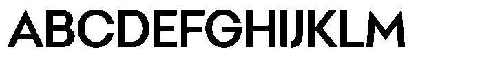 Malega Geometric Semi Bold Font UPPERCASE