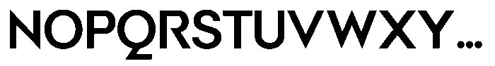Malega Geometric Semi Bold Font UPPERCASE