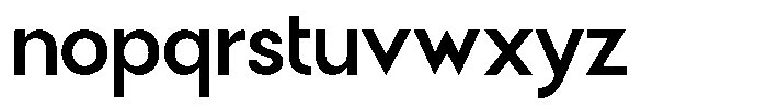 Malega Geometric Semi Bold Font LOWERCASE