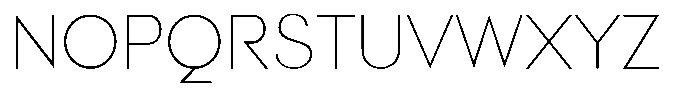 Malega Geometric Thin Font UPPERCASE