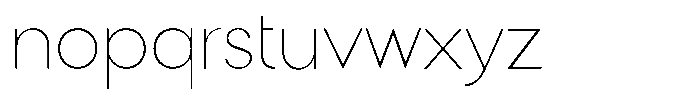 Malega Geometric Thin Font LOWERCASE