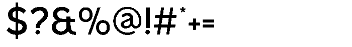 Malega Medium Font OTHER CHARS