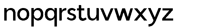 Malega Medium Font LOWERCASE