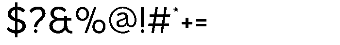 Malega Regular Font OTHER CHARS