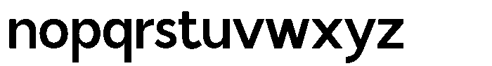 Malega Semi Bold Font LOWERCASE