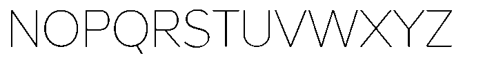 Malega Thin Font UPPERCASE