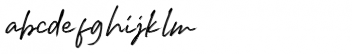 Malela Handwritten Brush Regular Font LOWERCASE