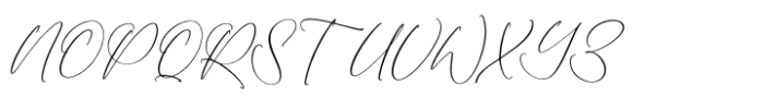 Malenthos Script Regular Font UPPERCASE