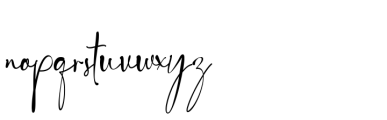 Maletha Collection Signature Signature Font LOWERCASE