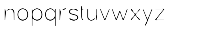 Malevice Inkbleed Thin Font LOWERCASE