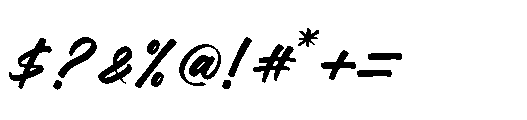 Malgent Husked Regular Font OTHER CHARS