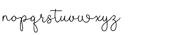 Malgosha Font LOWERCASE