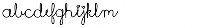 Malia Font LOWERCASE