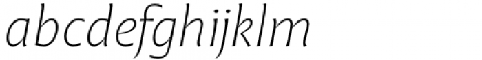 Malik Extralight Italic Font LOWERCASE