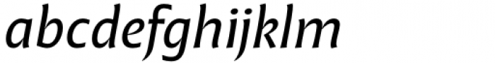 Malik Italic Font LOWERCASE