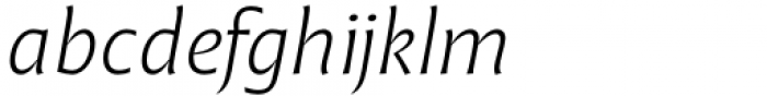 Malik Light Italic Font LOWERCASE
