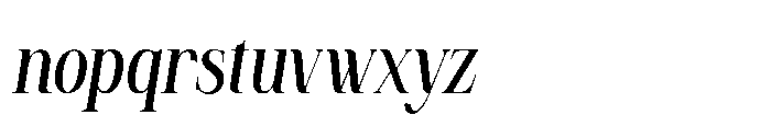 Malika Rosse Italic Font LOWERCASE