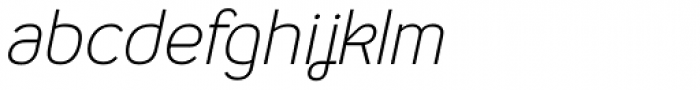 Malina Light Italic Font LOWERCASE