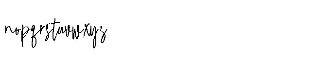 Malinteso Signature Font LOWERCASE