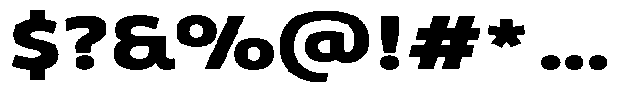 Malisan Black Expanded Font OTHER CHARS