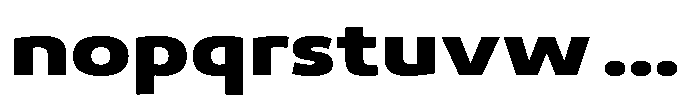 Malisan Black Expanded Font LOWERCASE