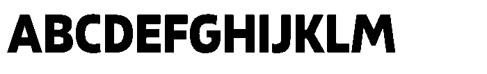 Malisan Black Semi Condensed Font UPPERCASE