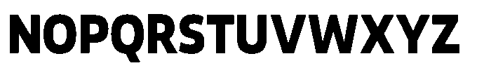 Malisan Black Semi Condensed Font UPPERCASE