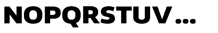 Malisan Black Semi Expanded Font UPPERCASE
