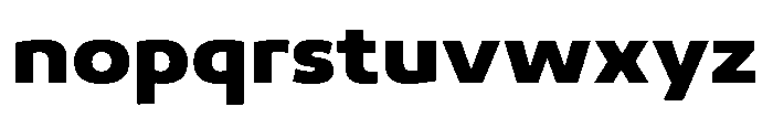 Malisan Black Semi Expanded Font LOWERCASE