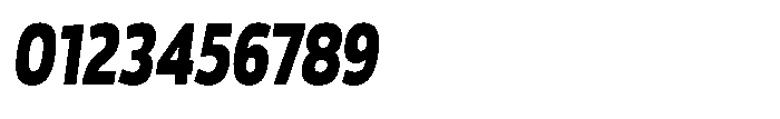 Malisan Black Slant Condensed Font OTHER CHARS
