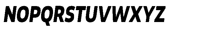 Malisan Black Slant Condensed Font UPPERCASE
