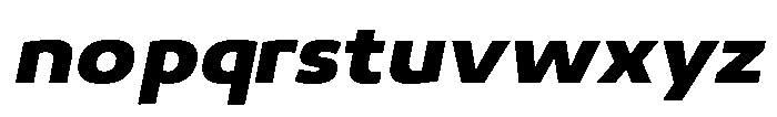 Malisan Black Slant Sem Exp Font LOWERCASE