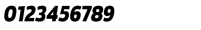Malisan Black Slant Semi Condensed Font OTHER CHARS