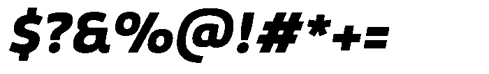 Malisan Black Slant Font OTHER CHARS