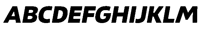 Malisan Black Slant Font UPPERCASE
