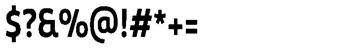 Malisan Bold Condensed Font OTHER CHARS