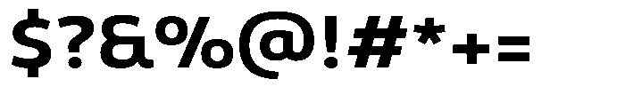 Malisan Bold Semi Expanded Font OTHER CHARS