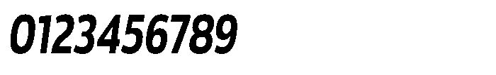 Malisan Bold Slant Condensed Font OTHER CHARS